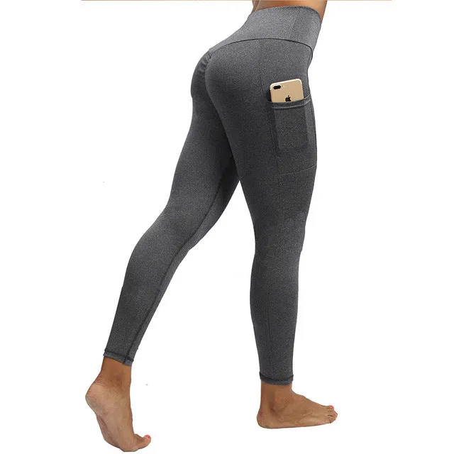 NORMOV Women Leggings Plus Size Solid Color
