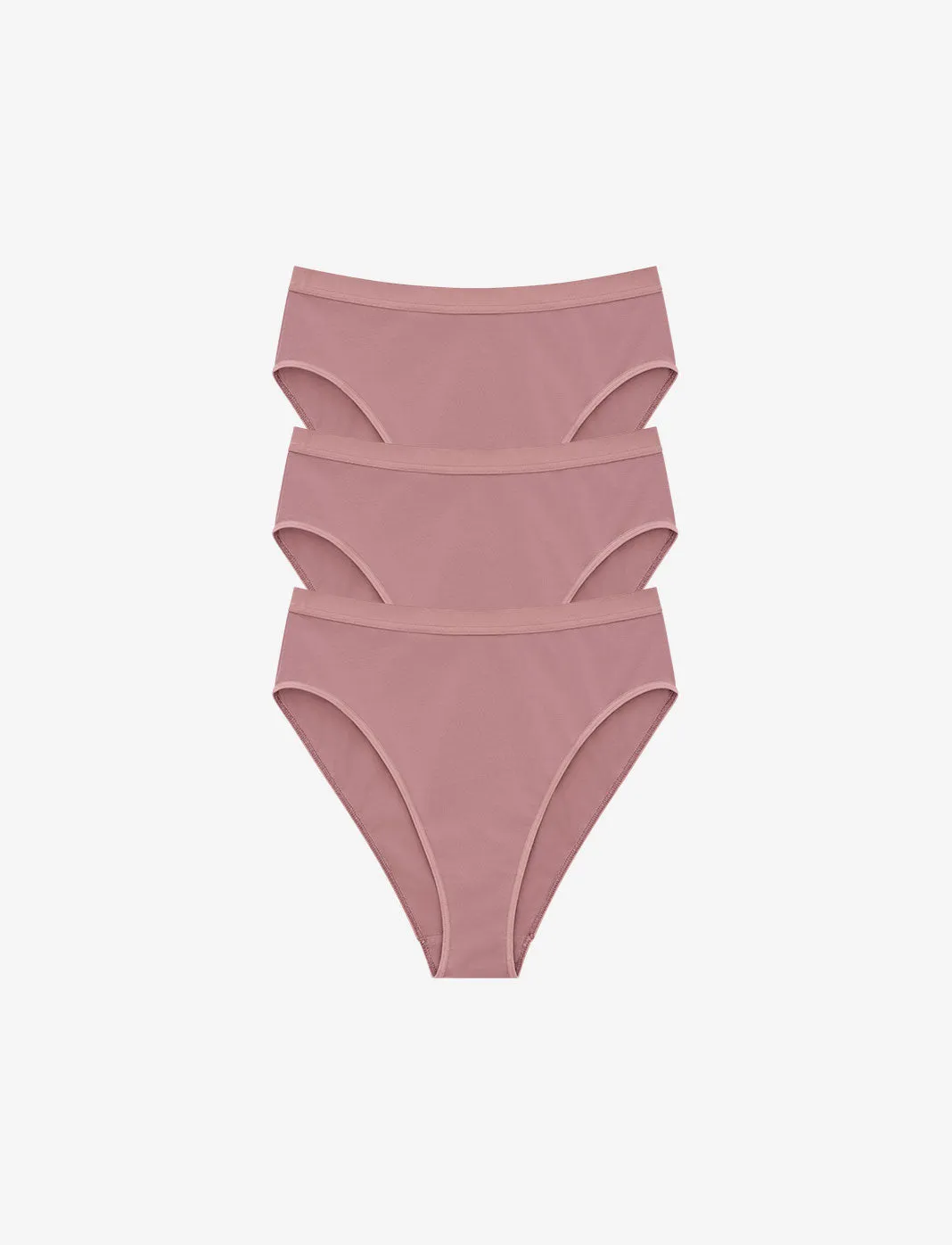Organic Cloud Cotton High Leg Bikini 3 Pack Box