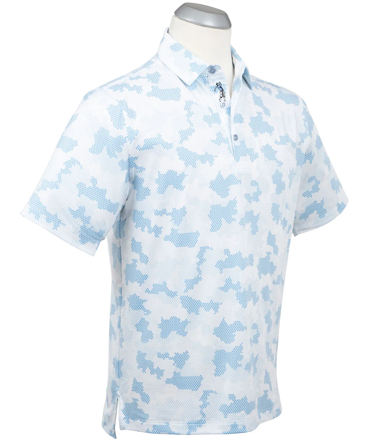 Performance Jersey Armed Forces Camo Print Polo