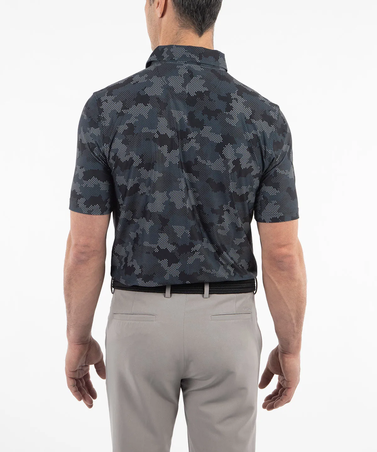 Performance Jersey Armed Forces Camo Print Polo