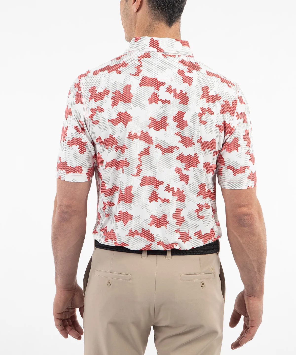Performance Jersey Armed Forces Camo Print Polo