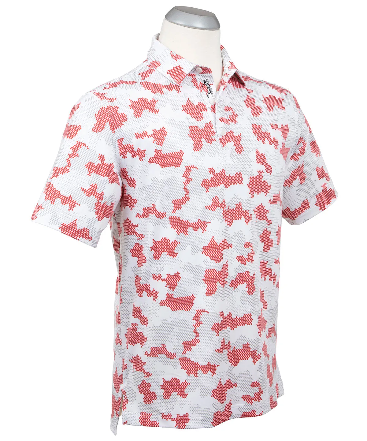 Performance Jersey Armed Forces Camo Print Polo