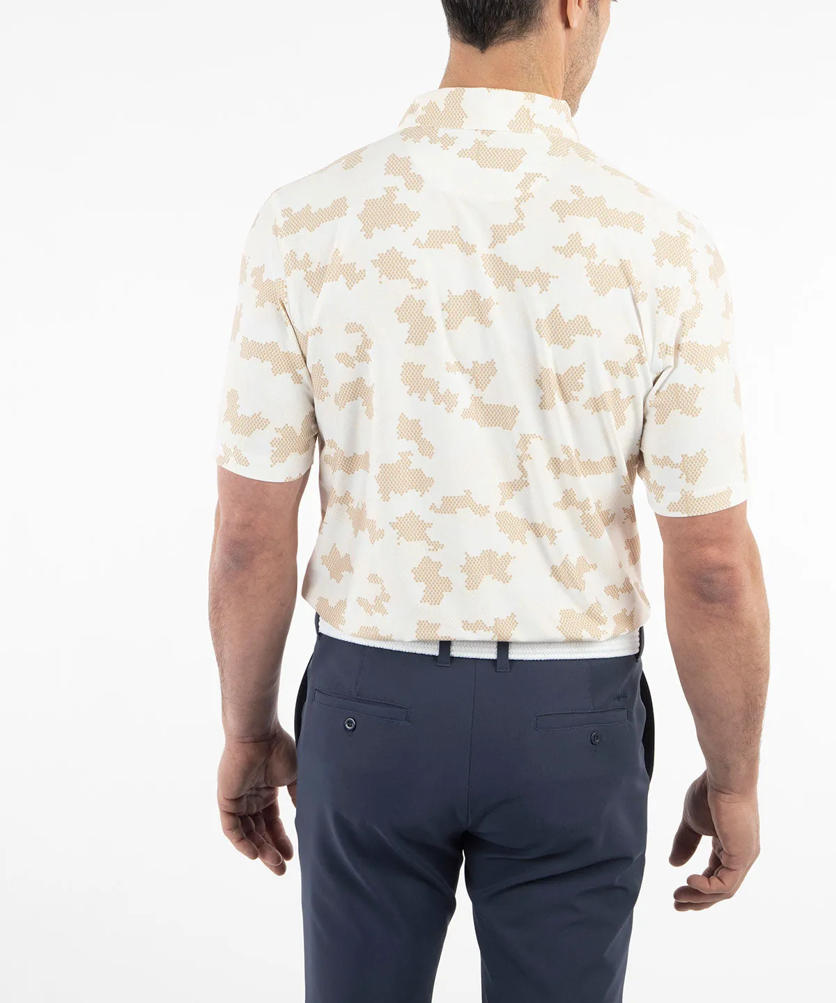 Performance Jersey Armed Forces Camo Print Polo