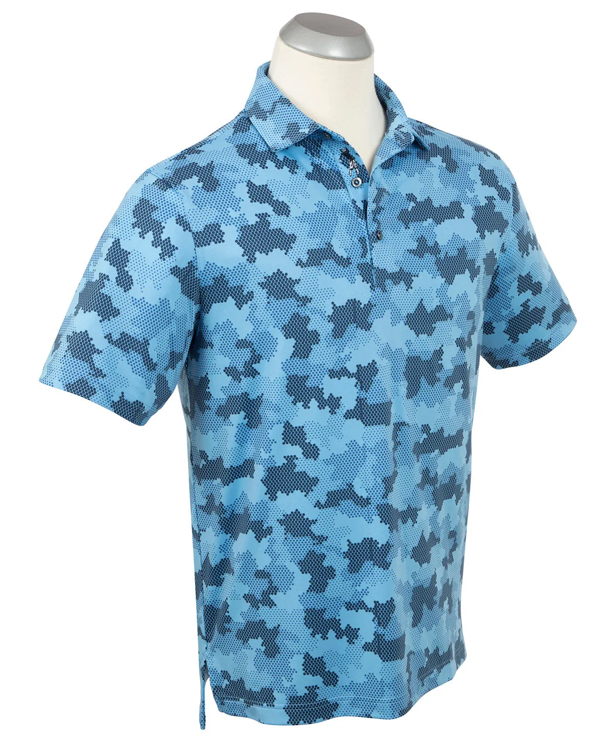 Performance Jersey Armed Forces Camo Print Polo