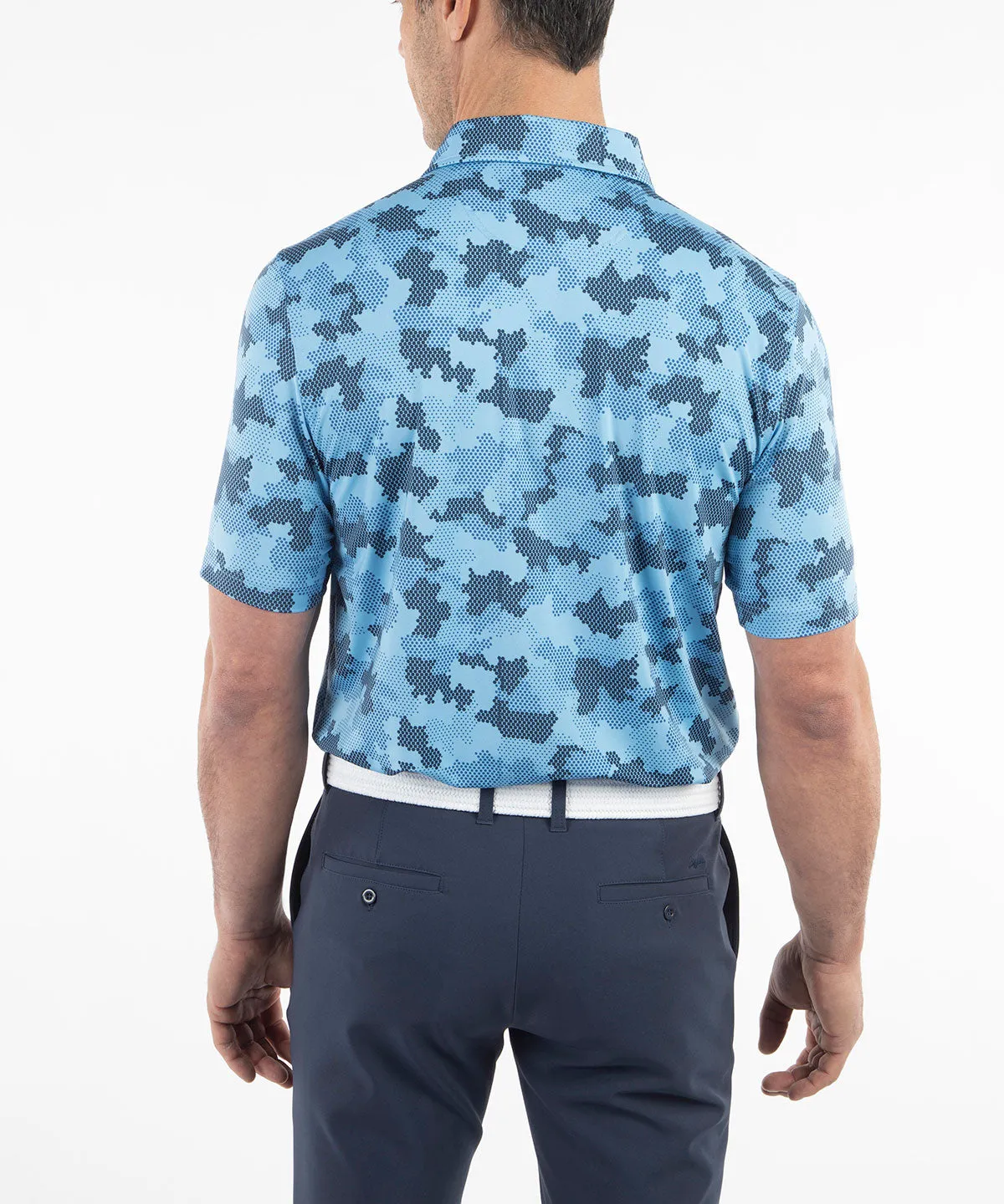 Performance Jersey Armed Forces Camo Print Polo