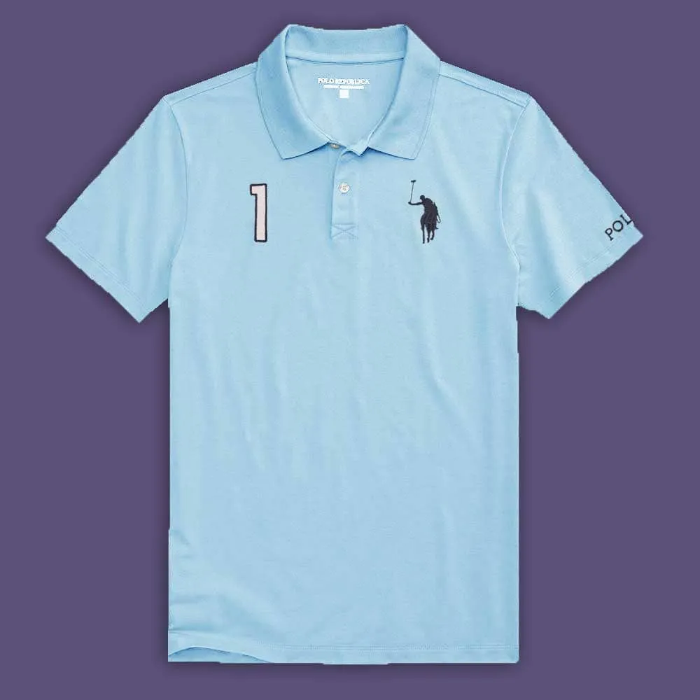 Polo Republica Men's Signature Pony & 1 Embroidered Short Sleeve Polo Shirt
