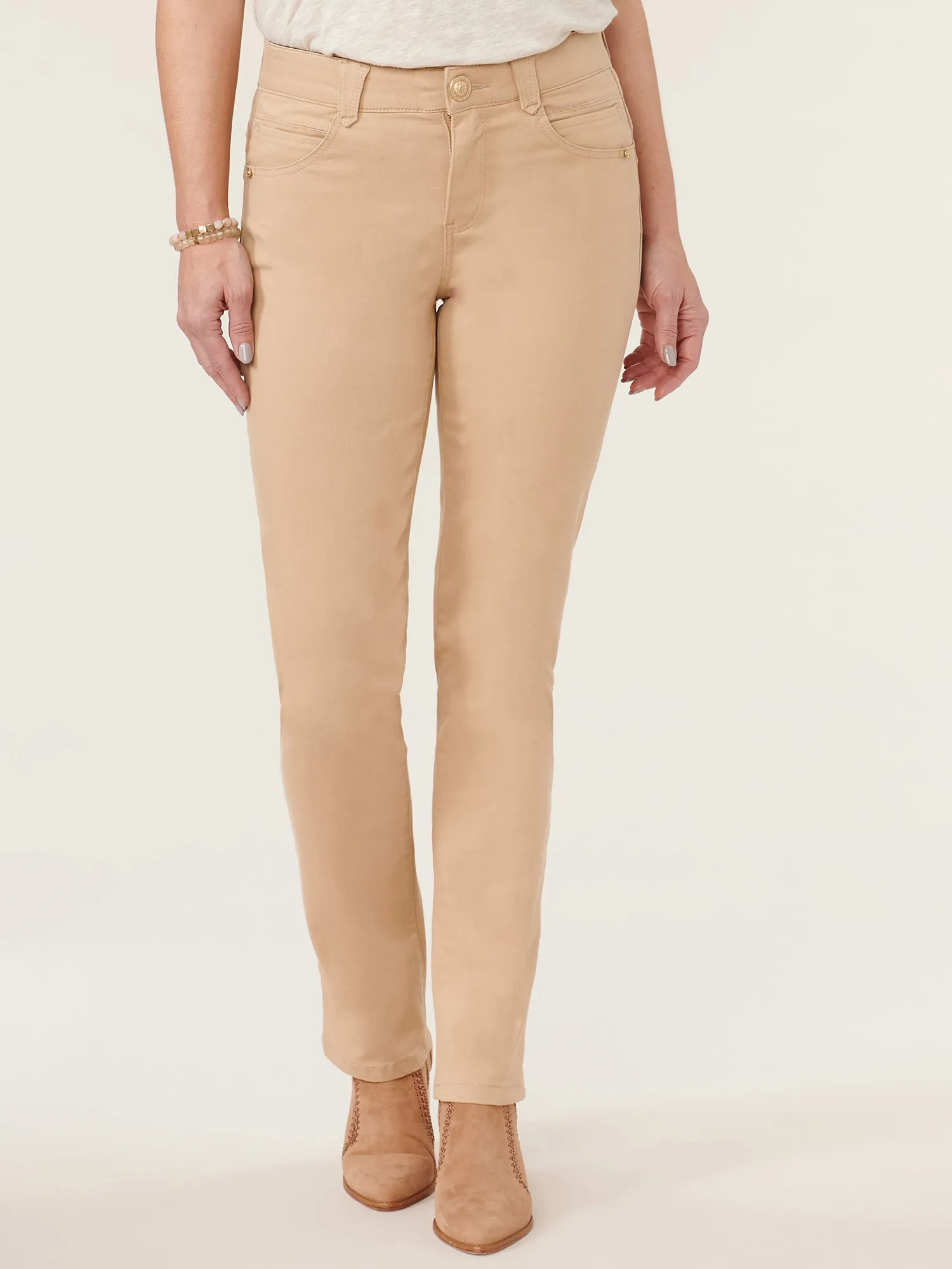"Ab"solution® Straight Leg Petite Colored Jeans