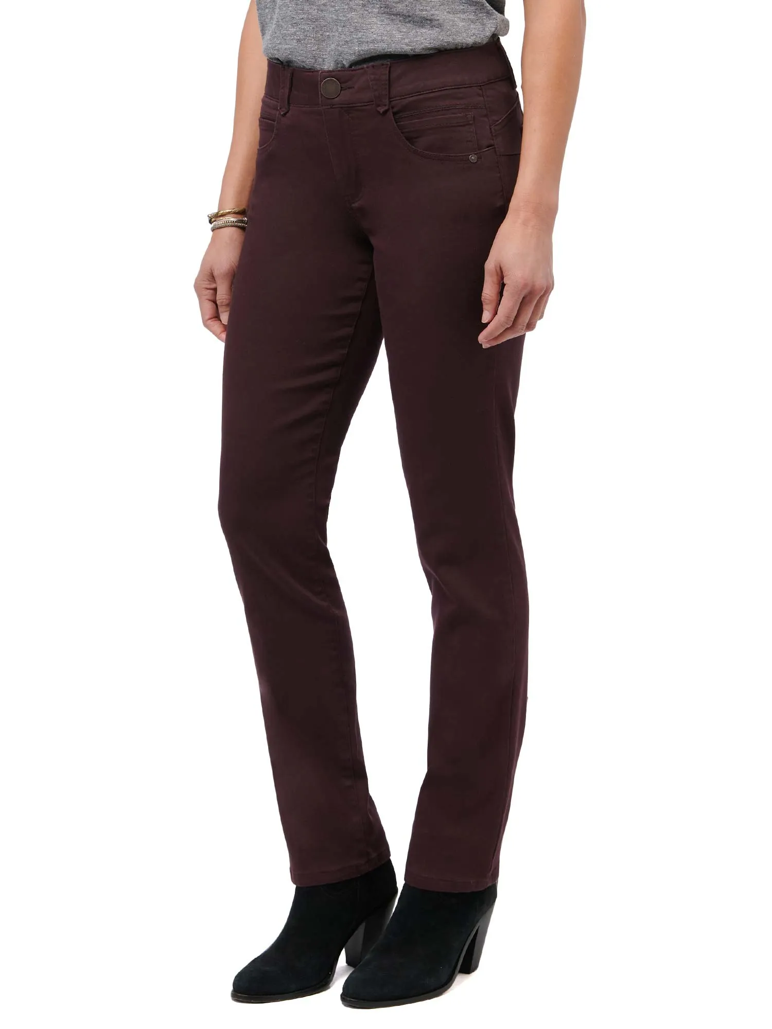 "Ab"solution® Straight Leg Petite Colored Jeans