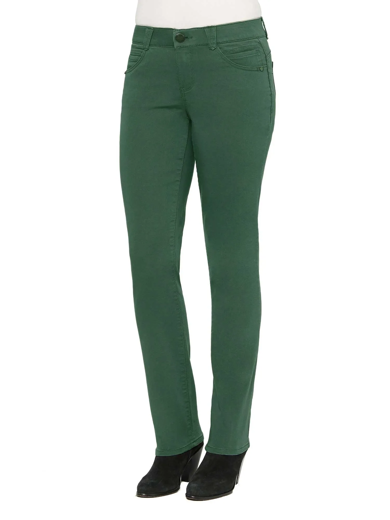 "Ab"solution® Straight Leg Petite Colored Jeans