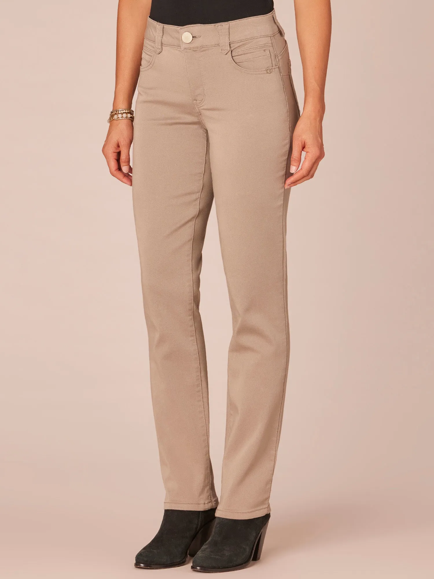 "Ab"solution® Straight Leg Petite Colored Jeans