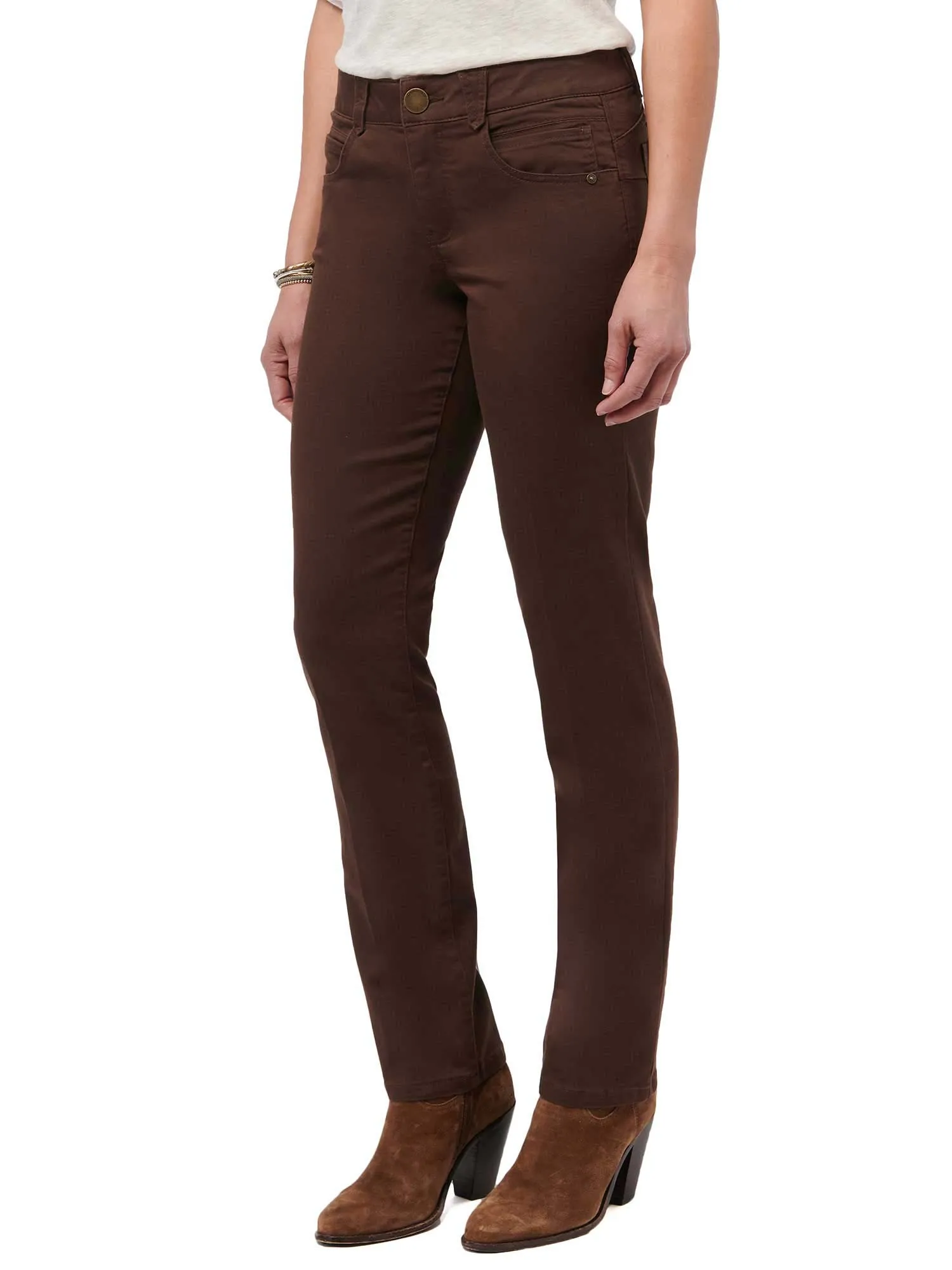 "Ab"solution® Straight Leg Petite Colored Jeans