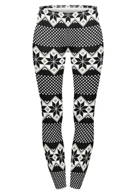 Regular Leggings (8-14 UK Size) - Winter Dots