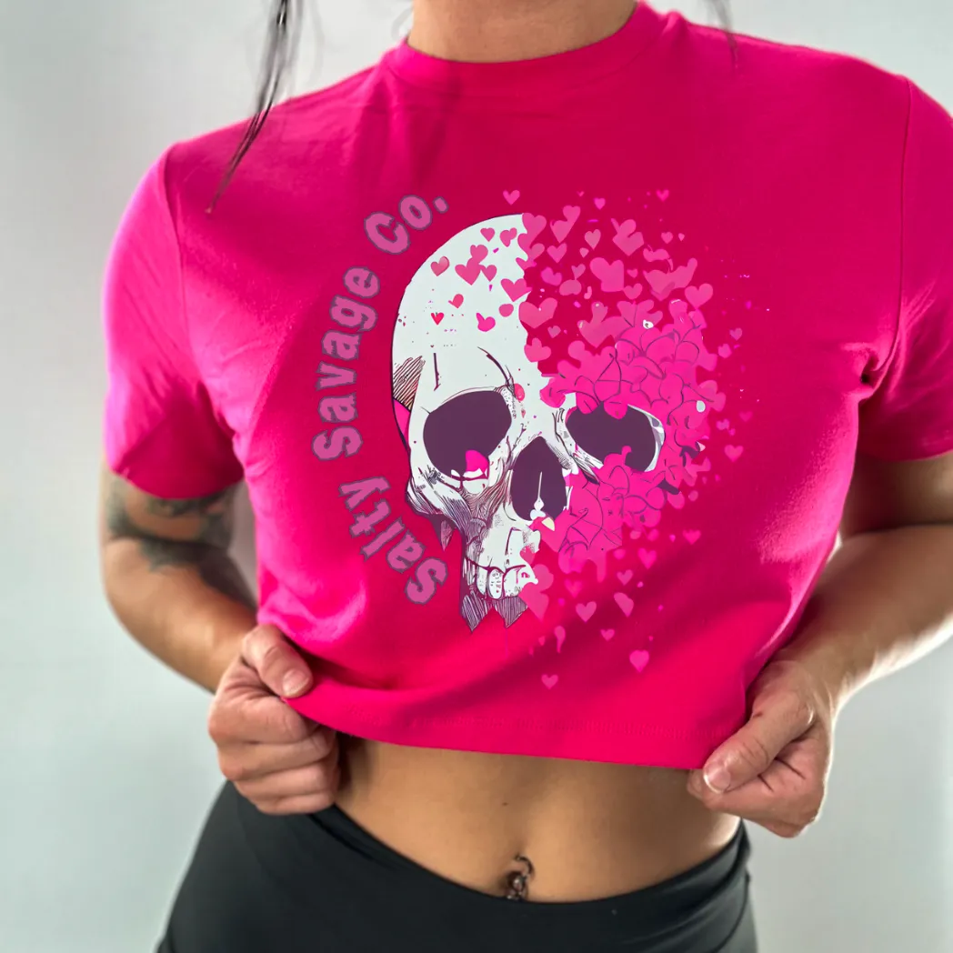 Salty Savage Ladies "Dead Love" Performance Crop Tee