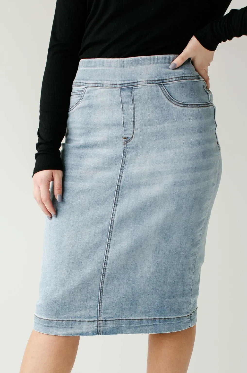 'Sara' Classic Knee Length Skirt FINAL SALE