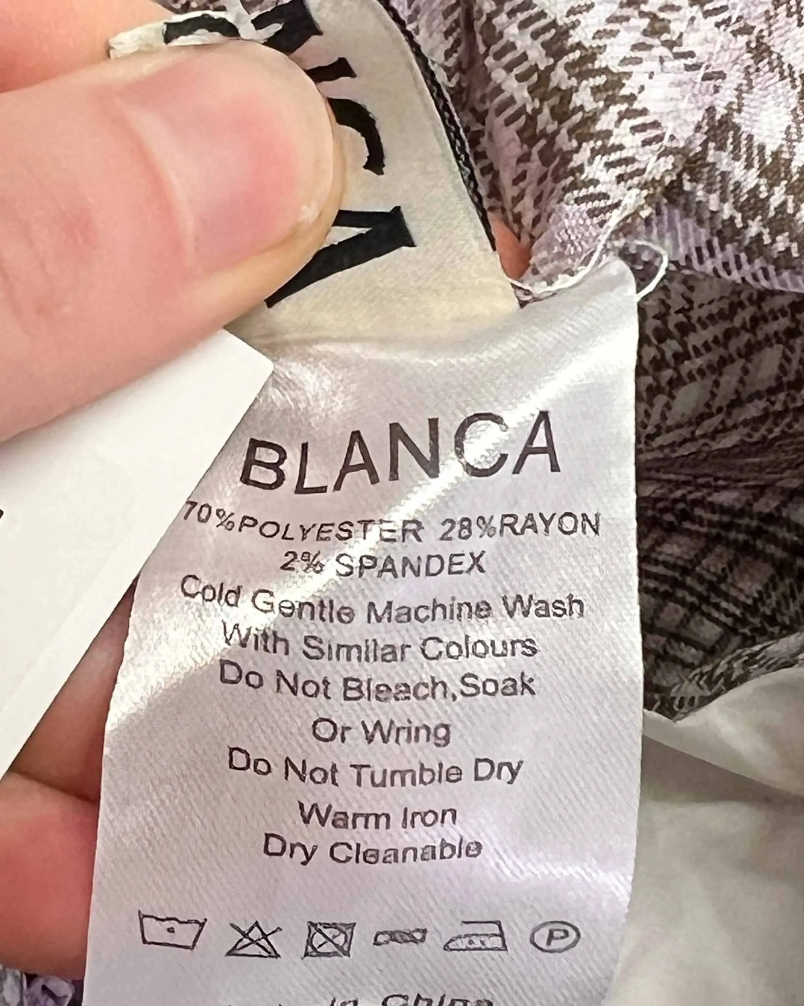 Size M/L - Blanca Lilac Jamie Check Pants