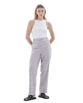 Size M/L - Blanca Lilac Jamie Check Pants