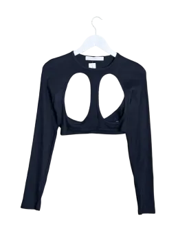 Size S -  Dion Lee Cut Out Ribbed Long Sleeve Top