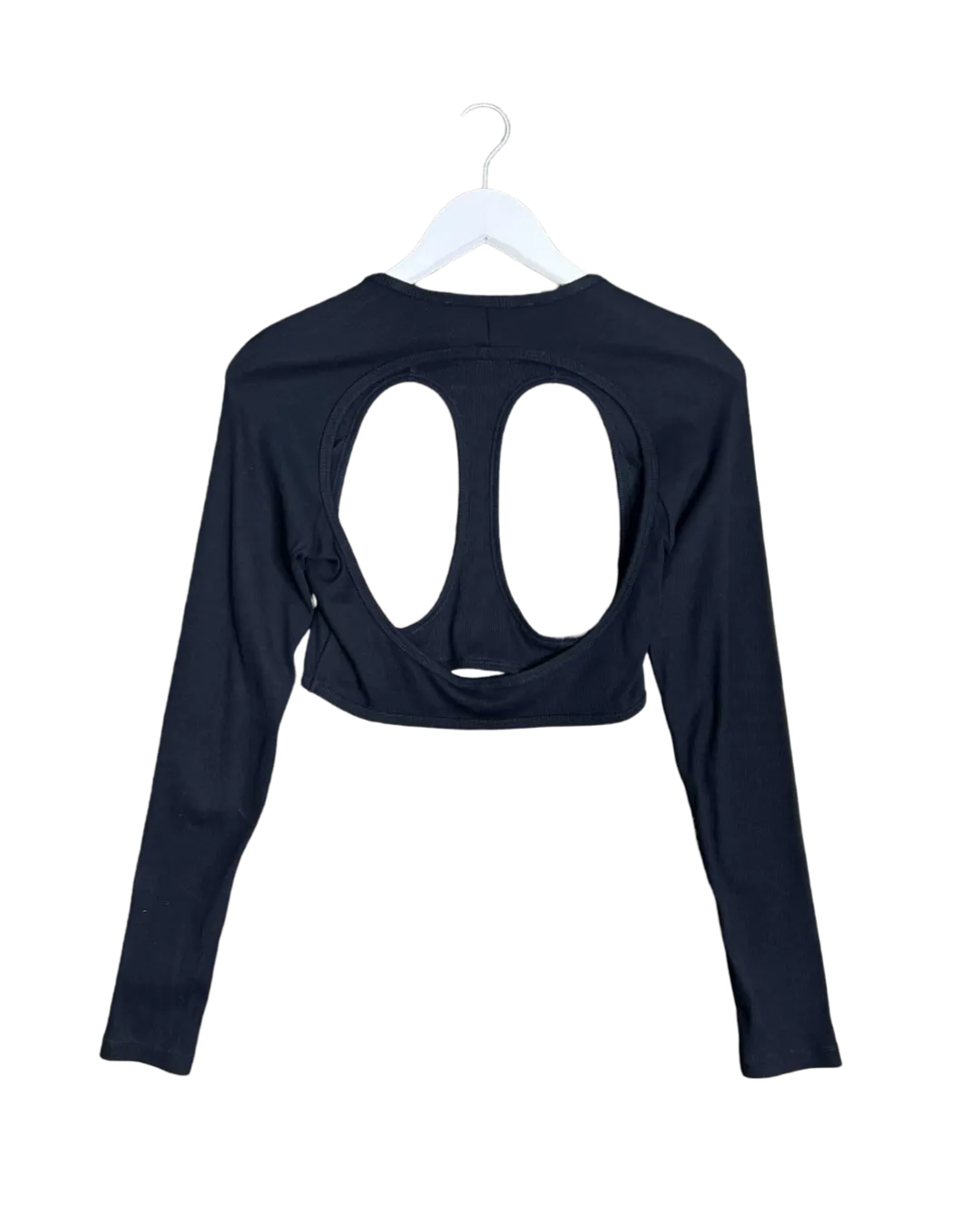 Size S -  Dion Lee Cut Out Ribbed Long Sleeve Top