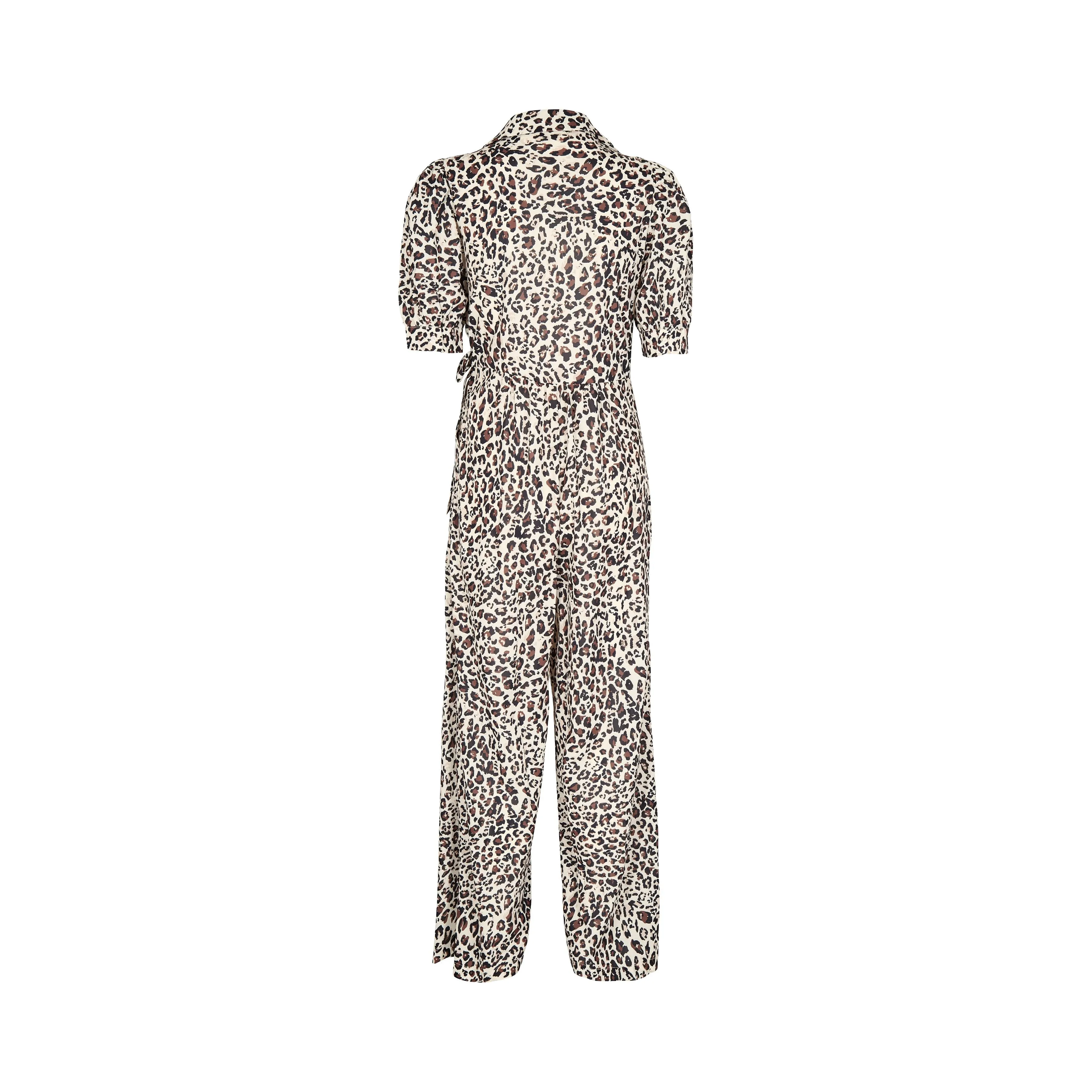 Sofie Schnoor Leopard Print Jumpsuit - Brown & Cream