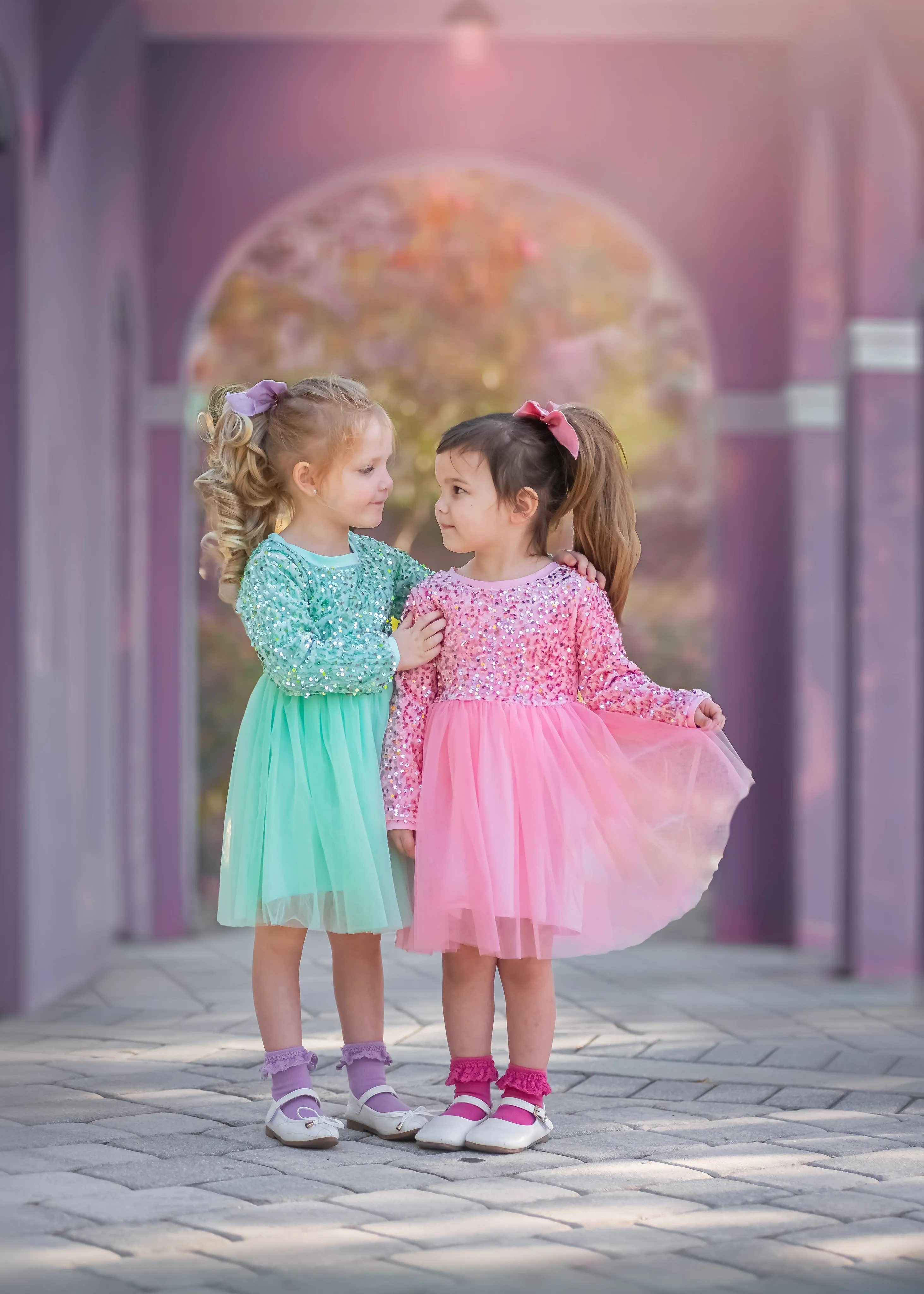 SPARKLE PINK DRESS