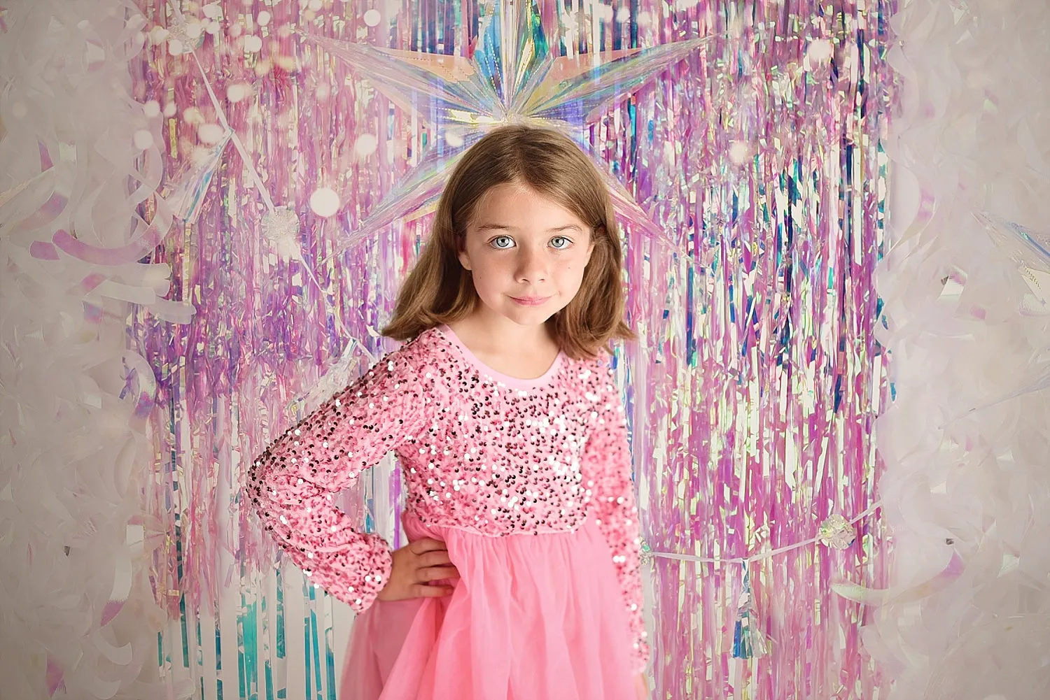 SPARKLE PINK DRESS