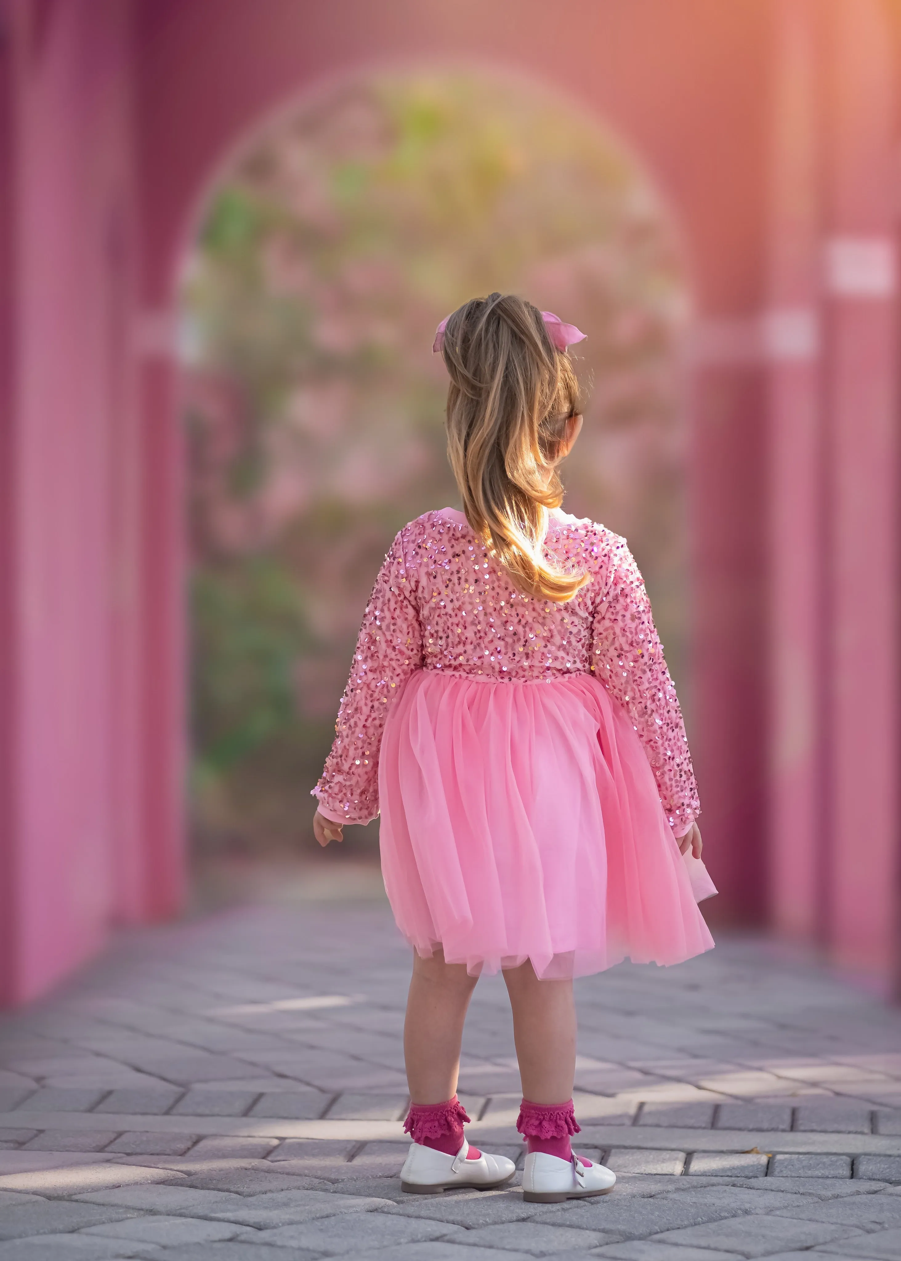 SPARKLE PINK DRESS