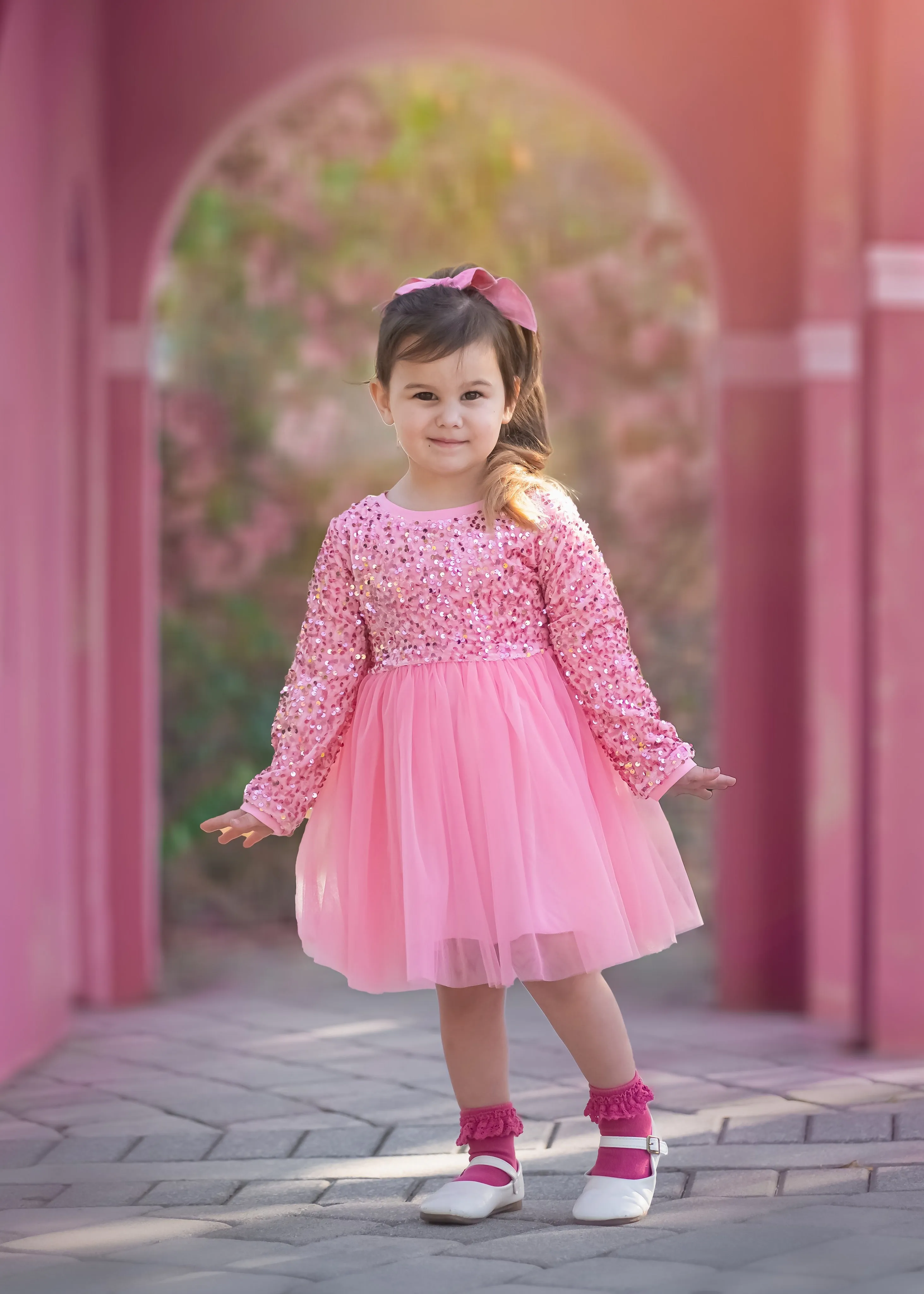 SPARKLE PINK DRESS