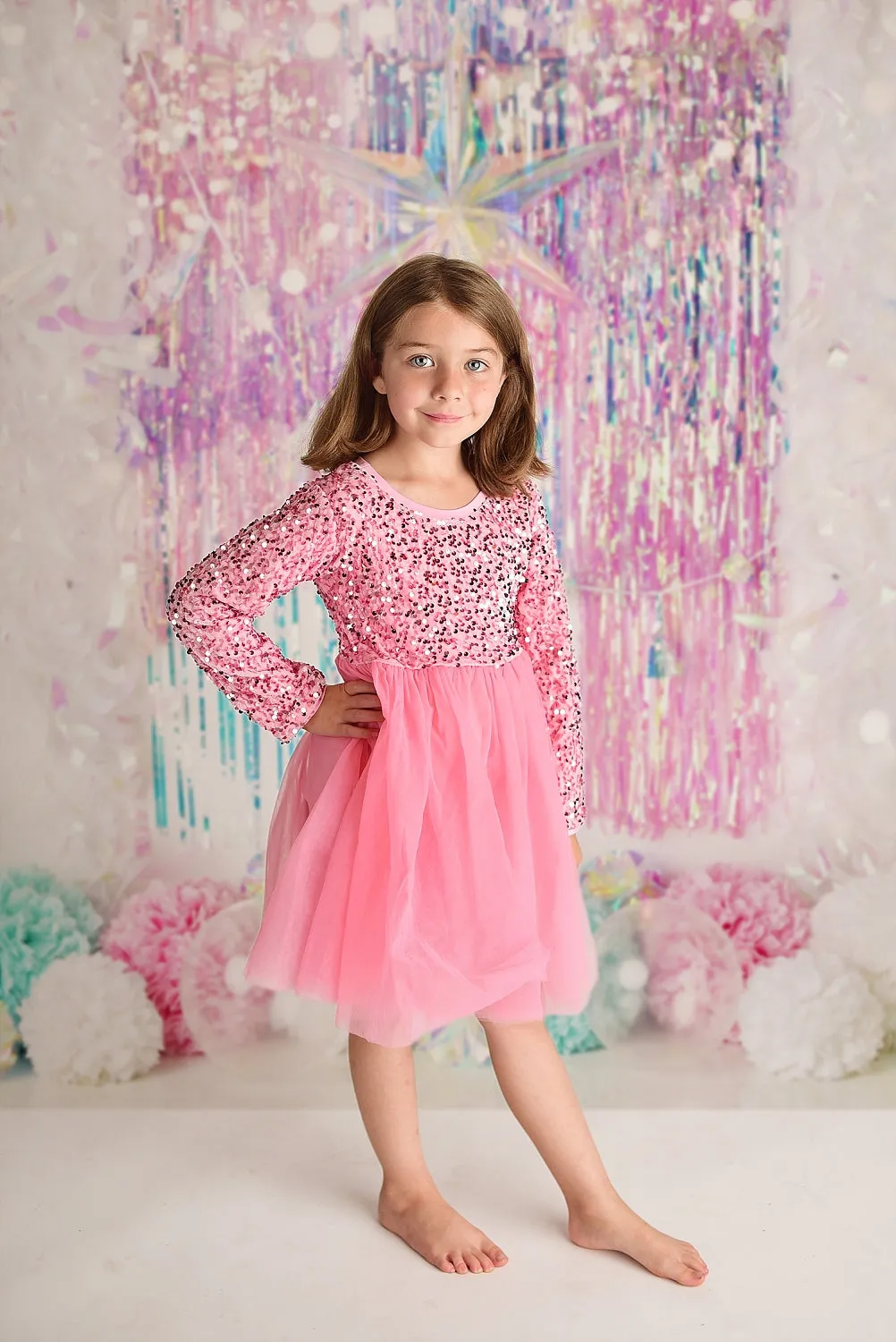 SPARKLE PINK DRESS