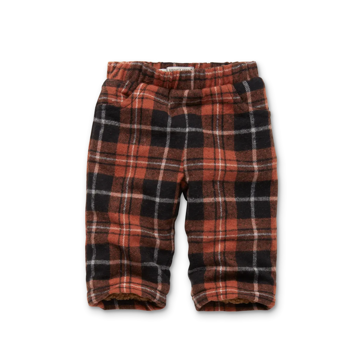 Sproet & Sprout Baby Pants Flannel | Barn Red