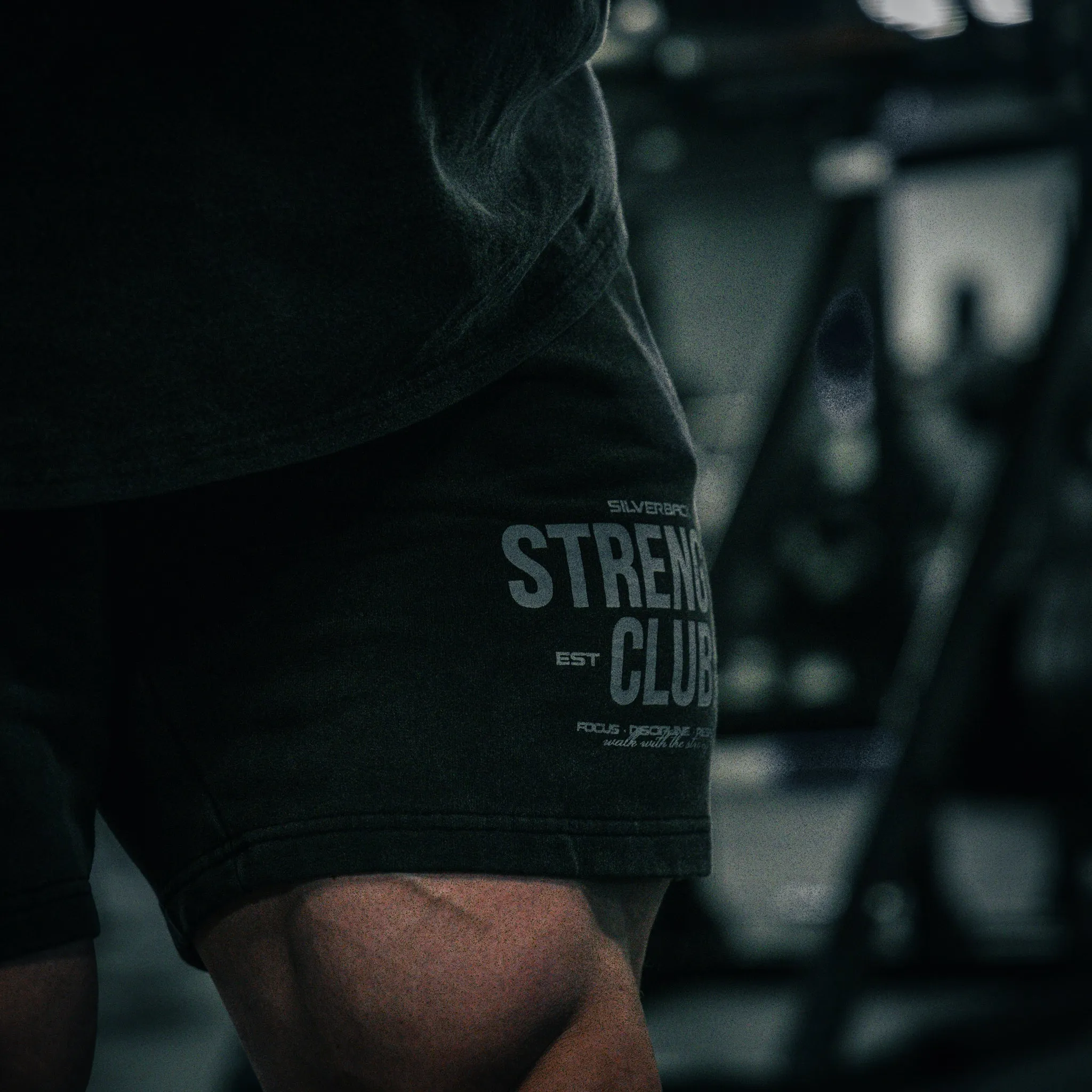 Acid Washed High-Performance Shorts from Strength Club