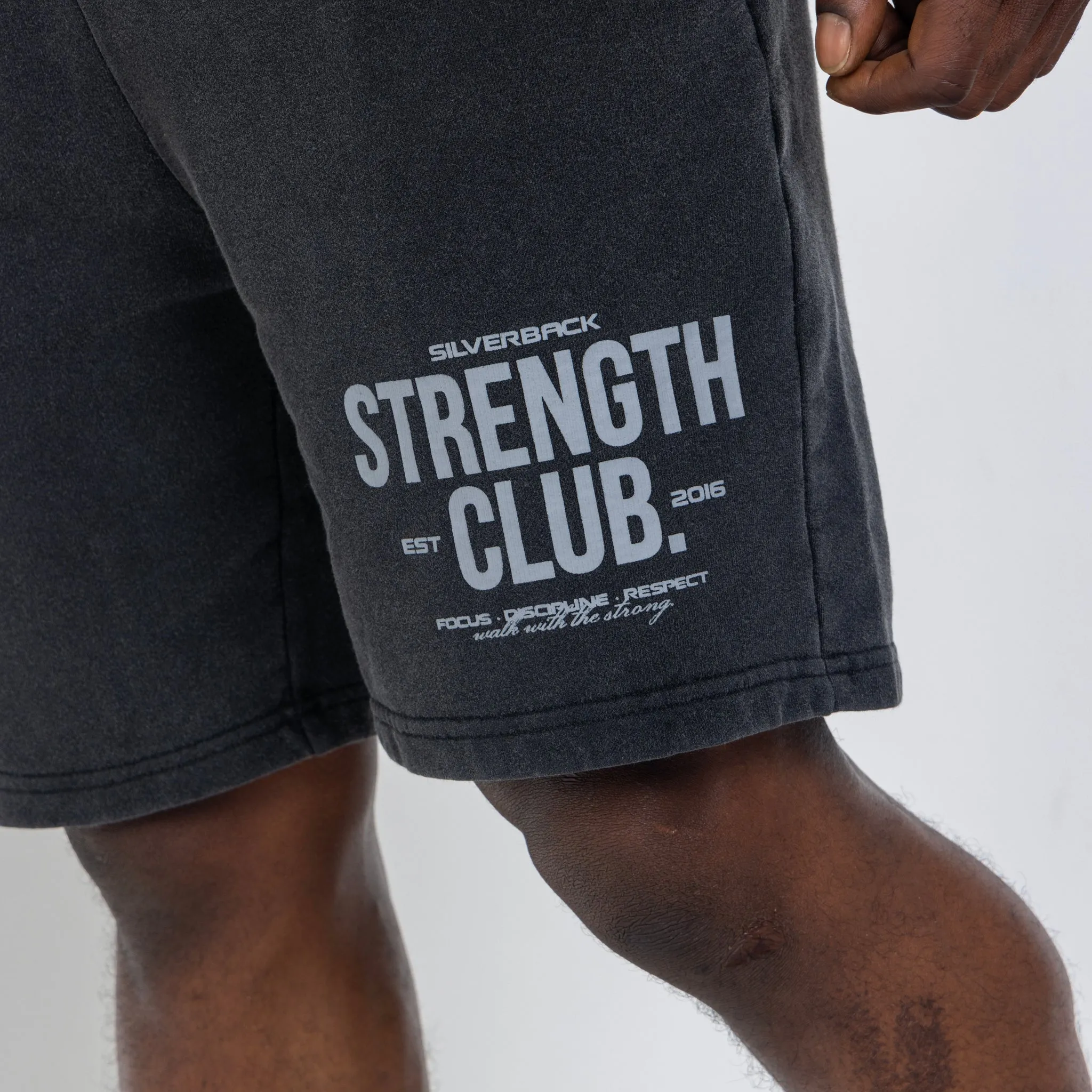 Acid Washed High-Performance Shorts from Strength Club