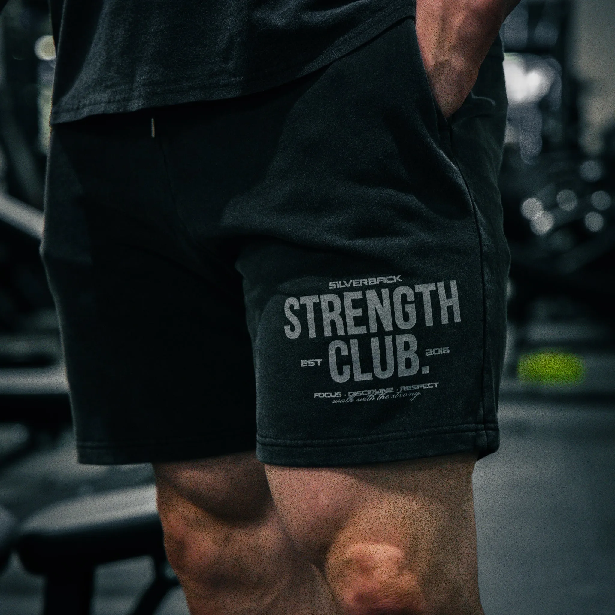 Acid Washed High-Performance Shorts from Strength Club
