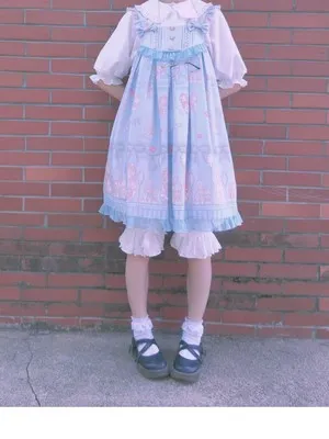 Sweet White Jaquard Lolita Bloomers Lace Ruffled Cotton Safety Short Pants