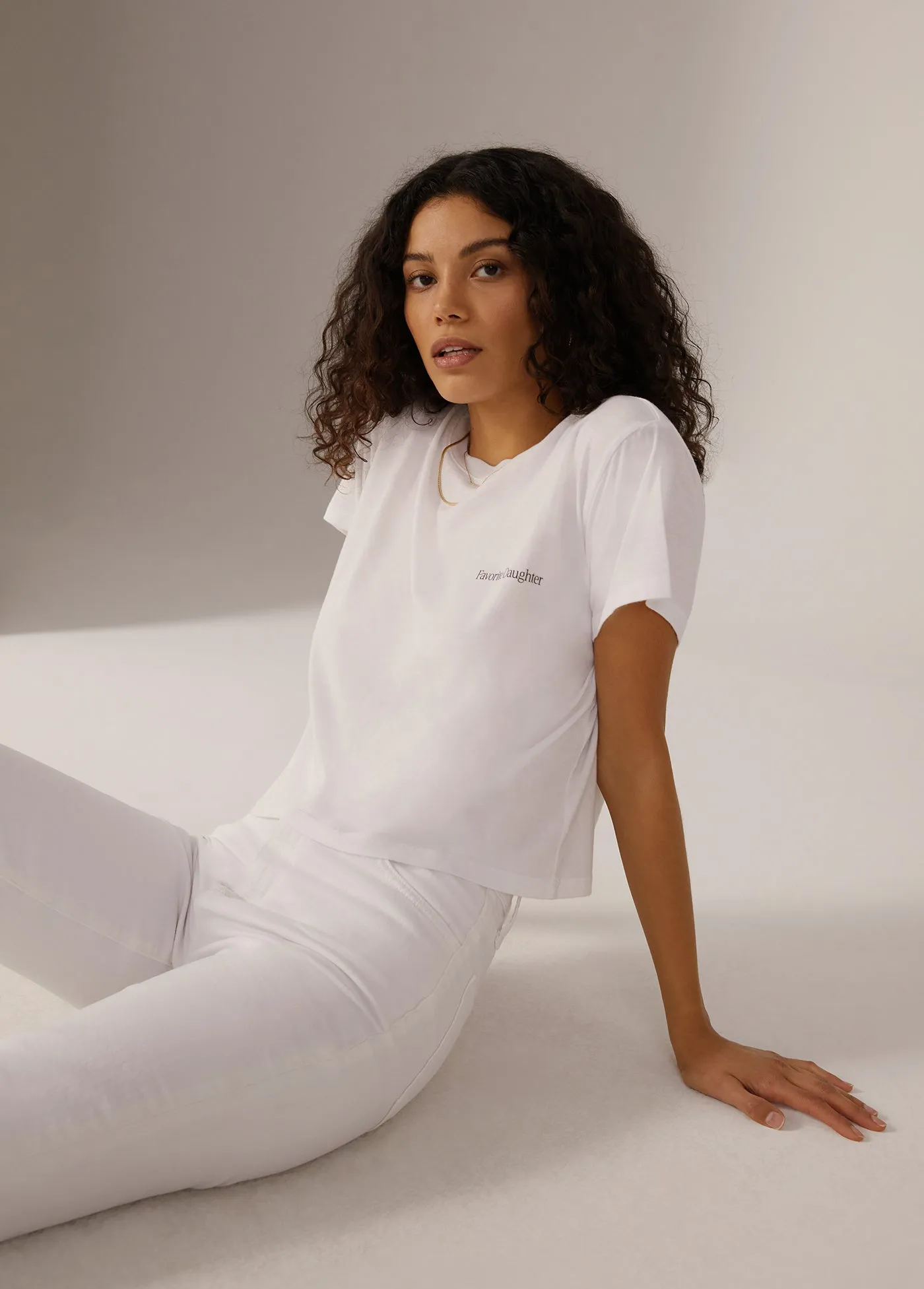 THE CROPPED LOGO TEE
