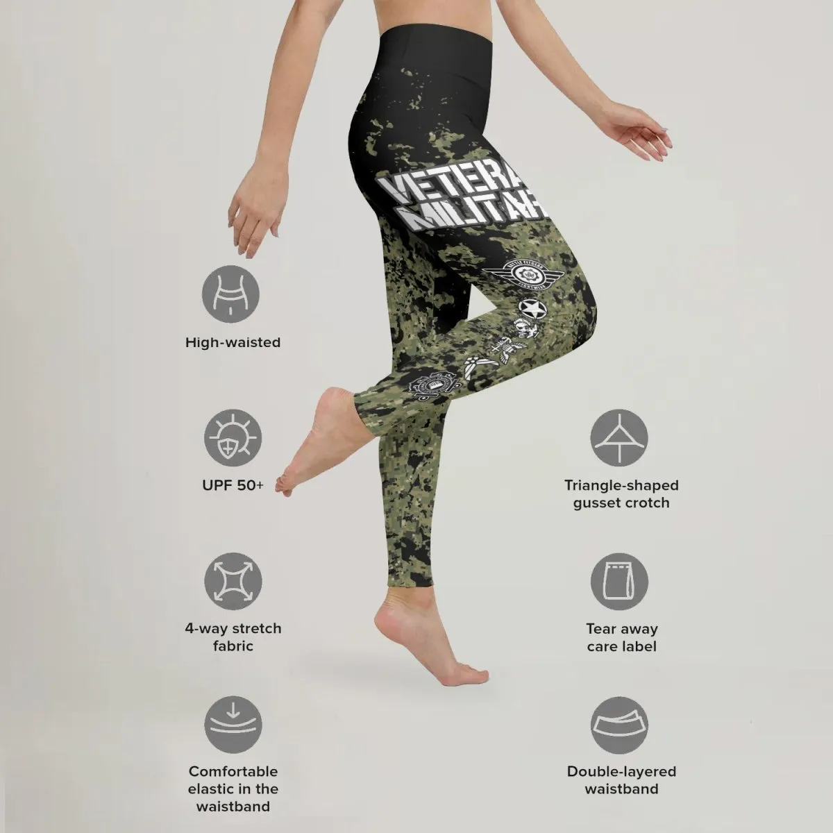 Veteran Coast Guard Camouflage Leggings