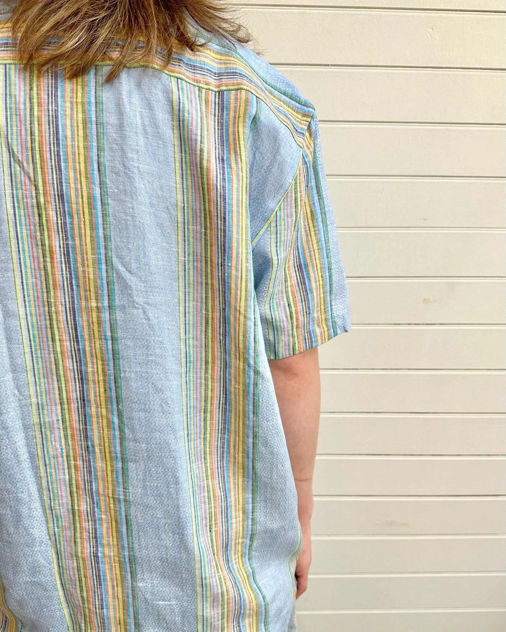 Welt Pocket Retro Stripe Shirt