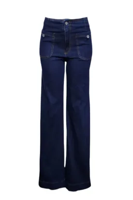 Wide Leg Boho Jeans
