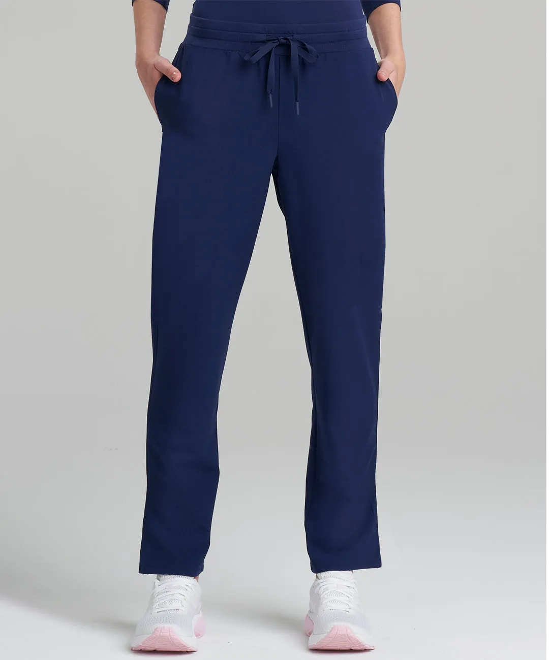 Womens 3-Pocket V-Neck Scrub Top & Straight Leg Scrub Pants