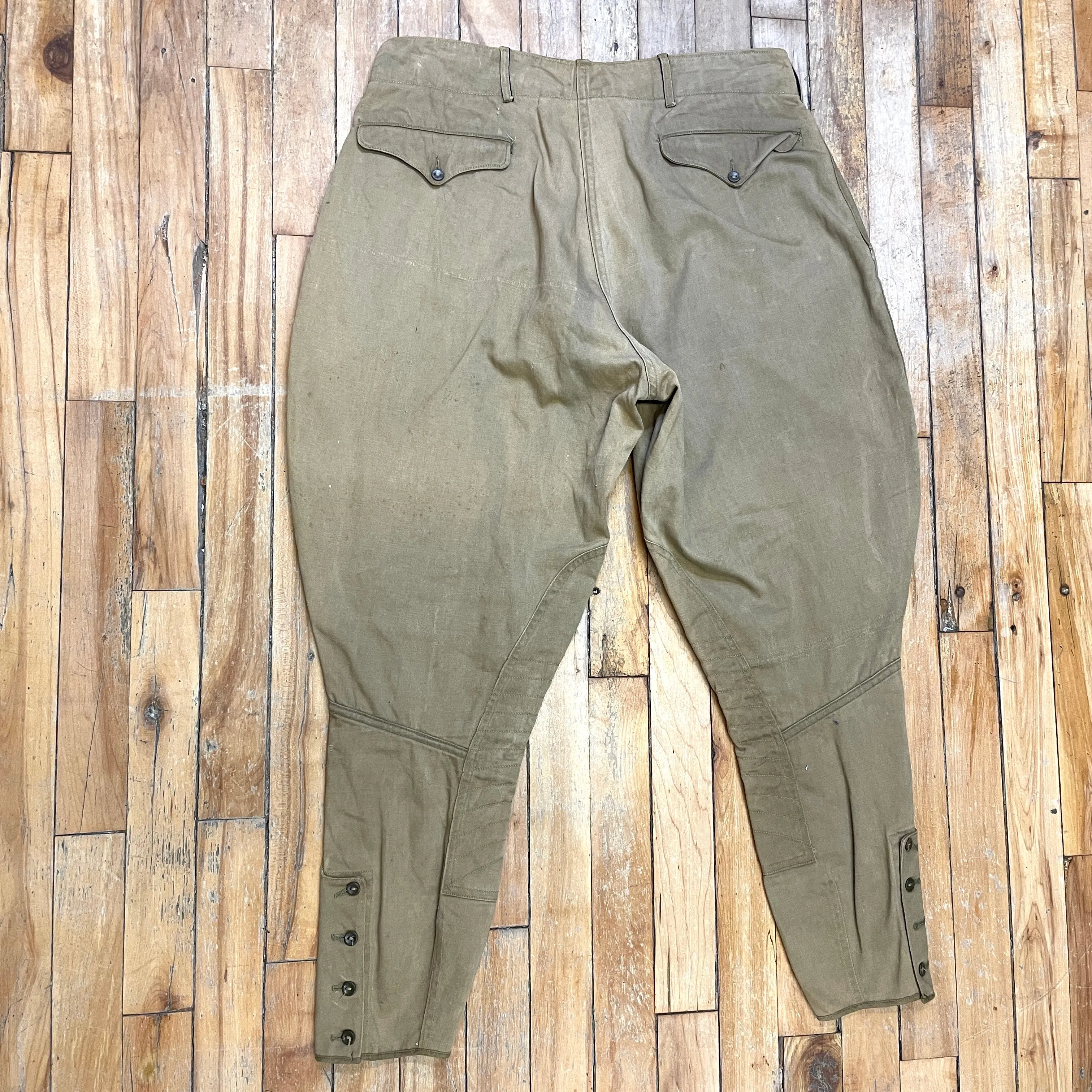 WWI Era Vintage Military Jodhpur Pants Waist 31"