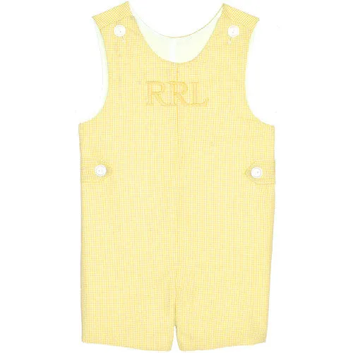 Yellow Classic Checks Shortall